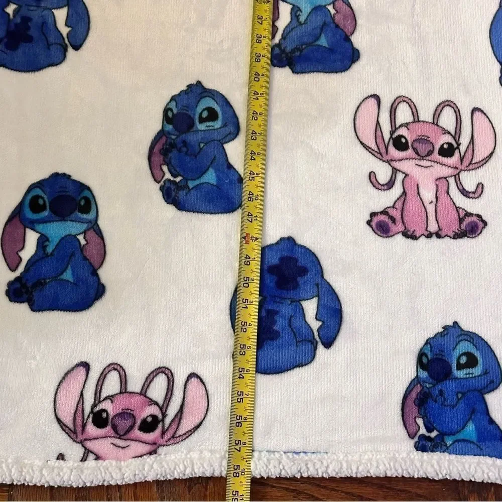 Disney Stitch & Angel Throw fleece Blanket